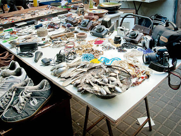 A Display of Diverse Second hand Clothing